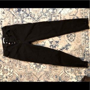 Black high rise jeans